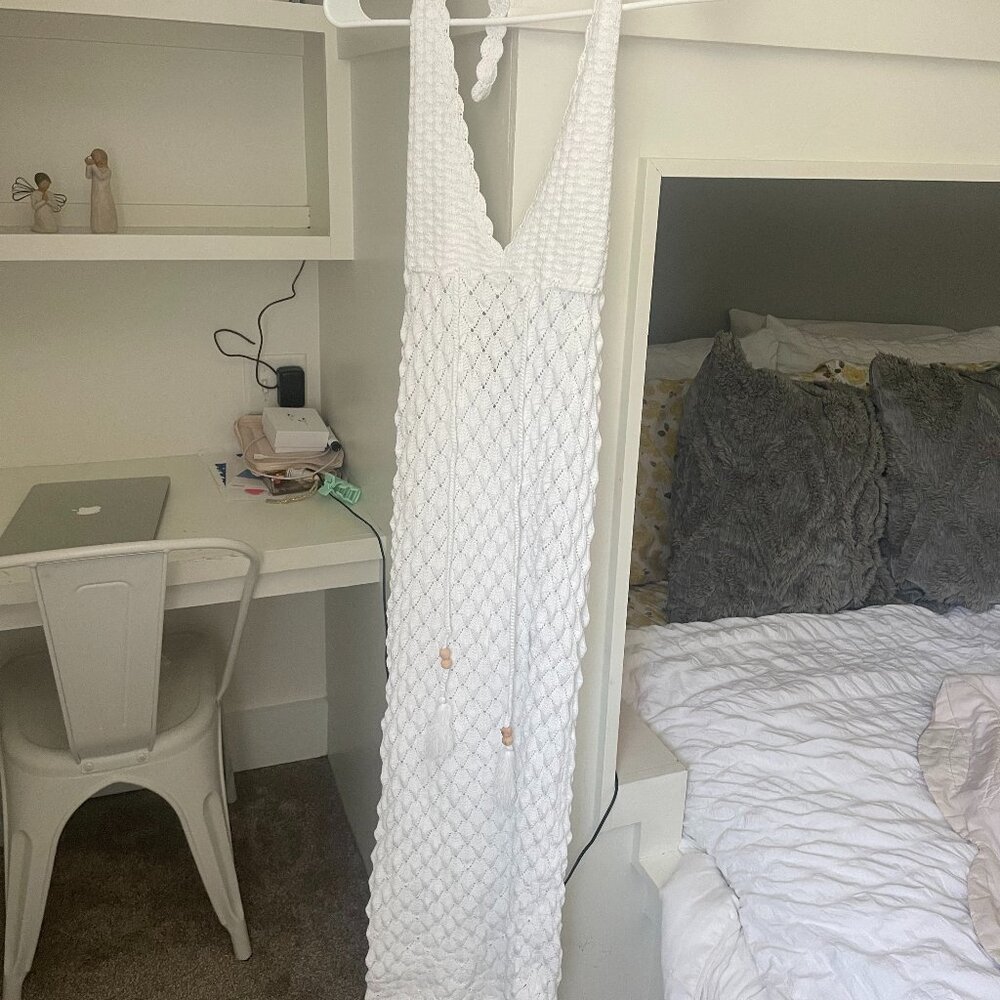 Cute White Knit Dress (Price Negotiable)